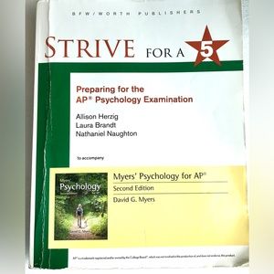 Strive for 5 preparing for AP Psychology exam - used book